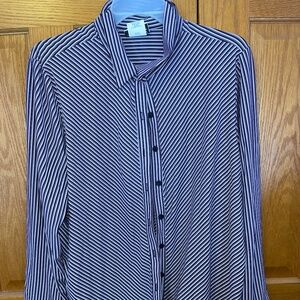 Fashion Bug Striped long sleeve dress shirt